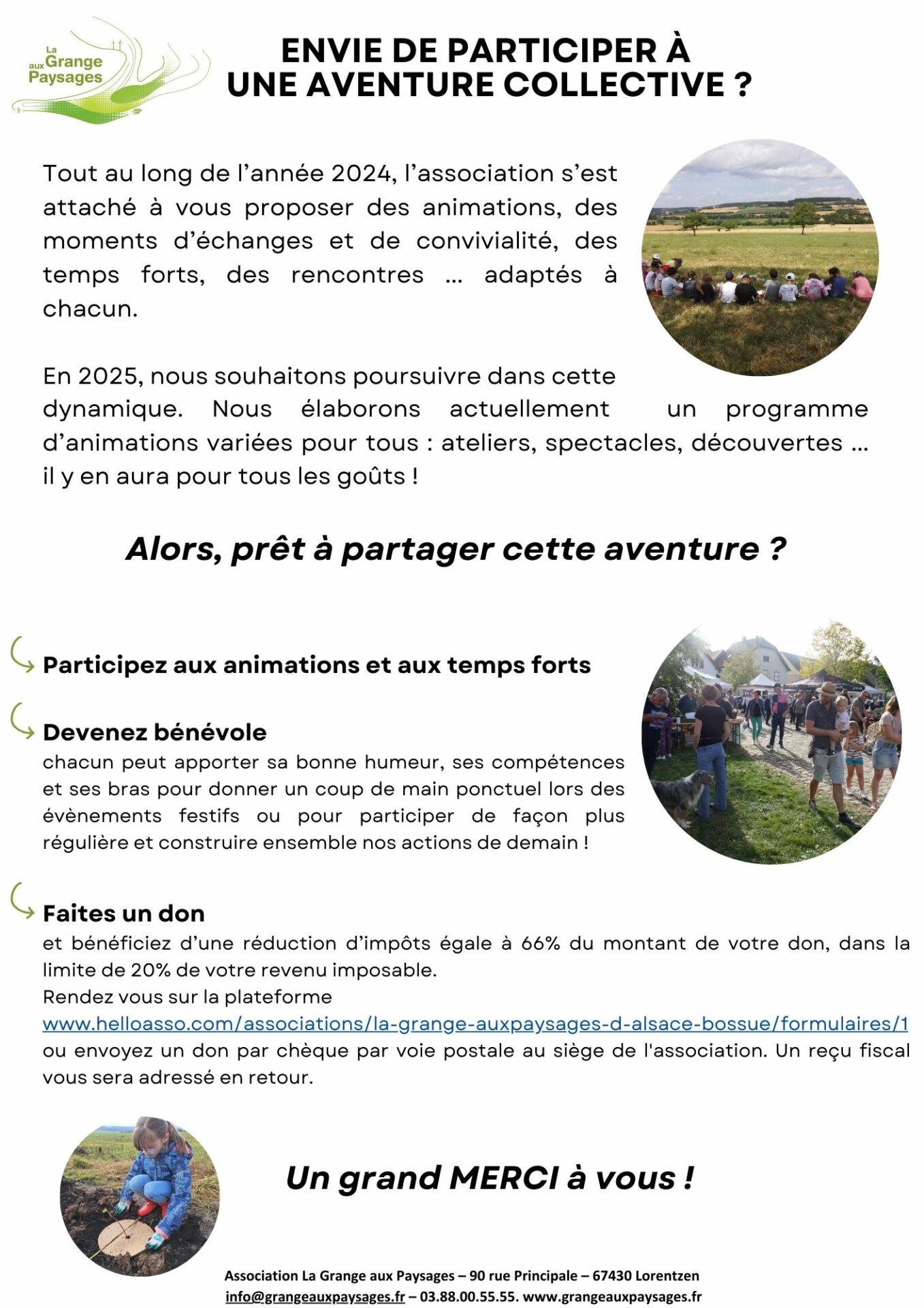 Envie de participer à une aventure collective ?